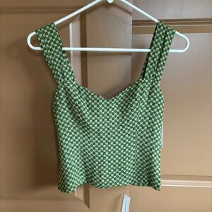 Reformation Green Hester Top